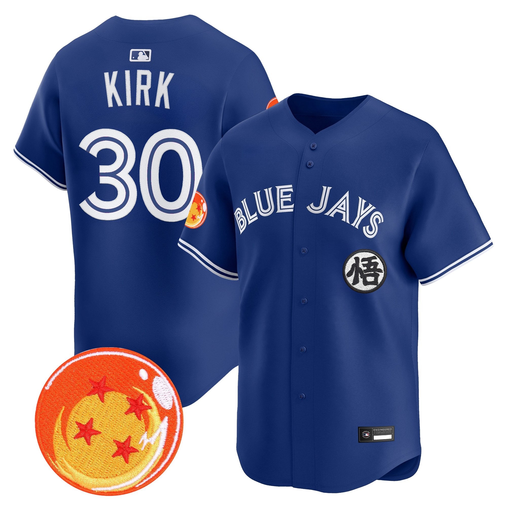 Men's Blue Jays x Dragon Ball Vapor Premier Limited Jersey - All Stitched