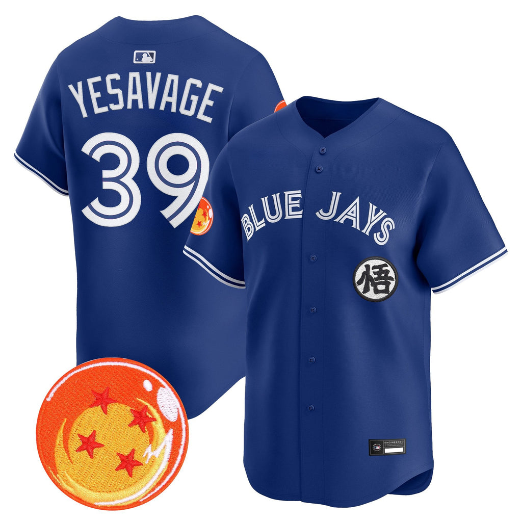 Men's Blue Jays x Dragon Ball Vapor Premier Limited Jersey - All Stitched