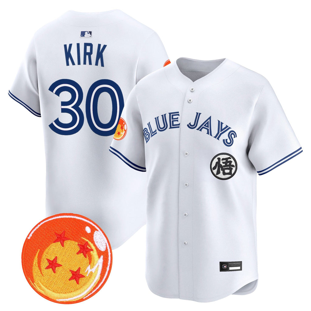 Men's Blue Jays x Dragon Ball Vapor Premier Limited Jersey - All Stitched