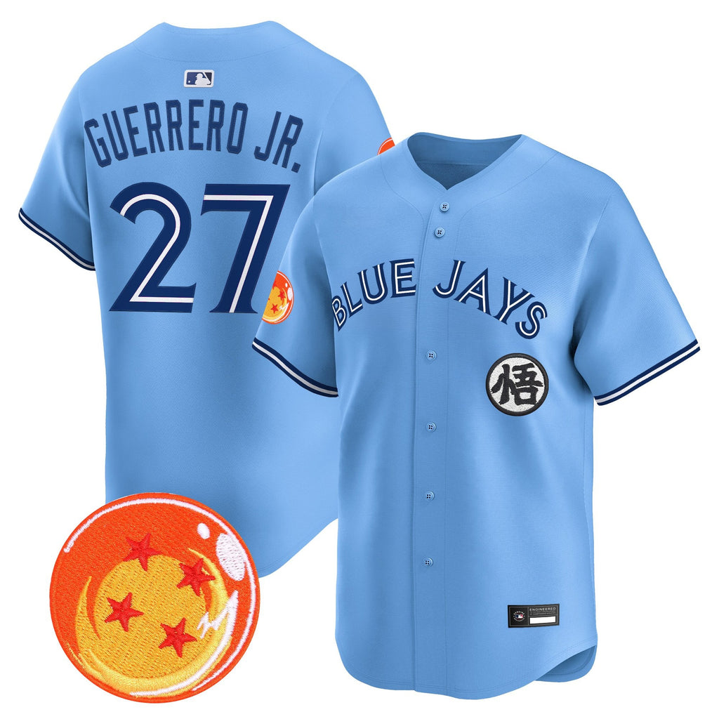 Men's Blue Jays x Dragon Ball Vapor Premier Limited Jersey - All Stitched
