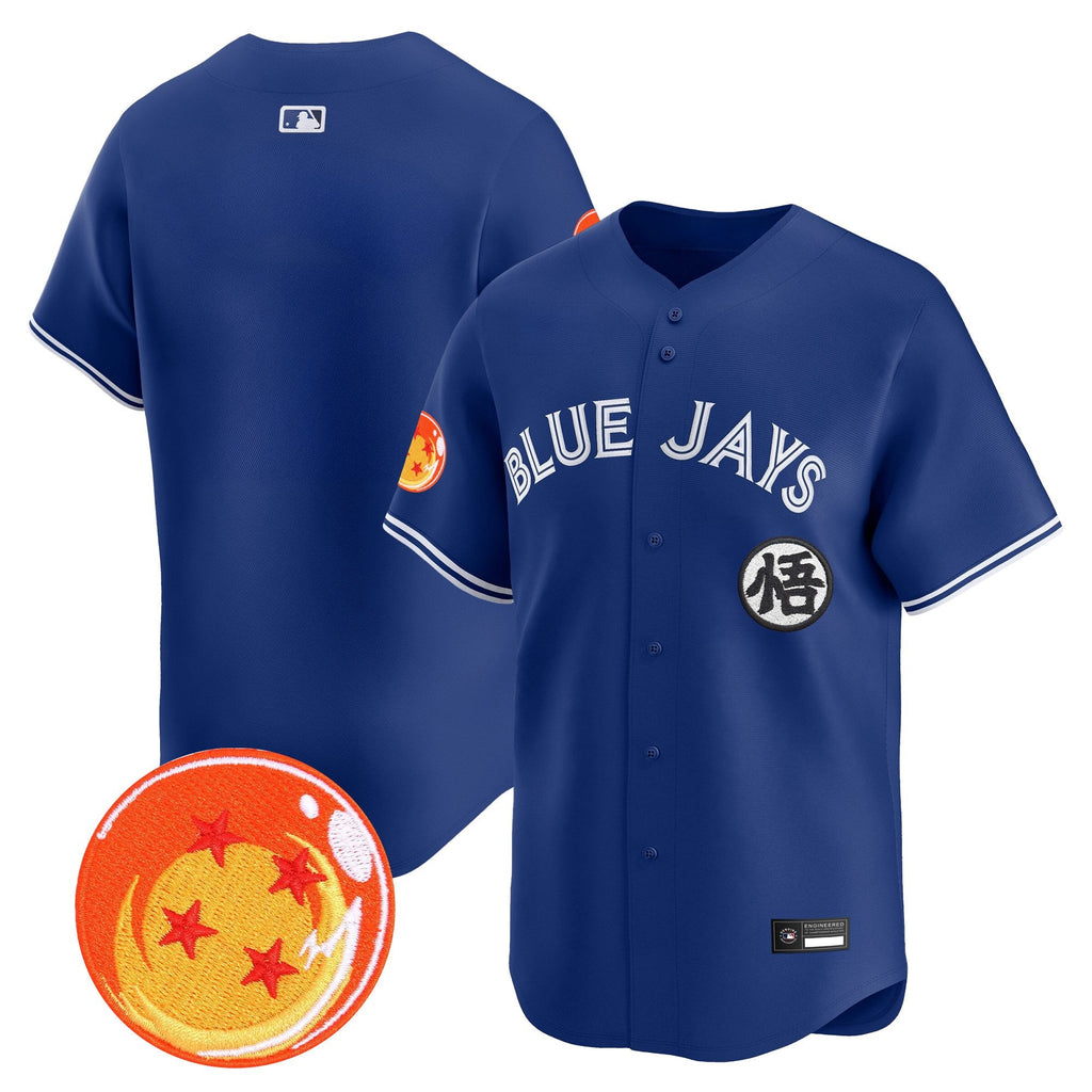 Men's Blue Jays x Dragon Ball Vapor Premier Limited Jersey - All Stitched