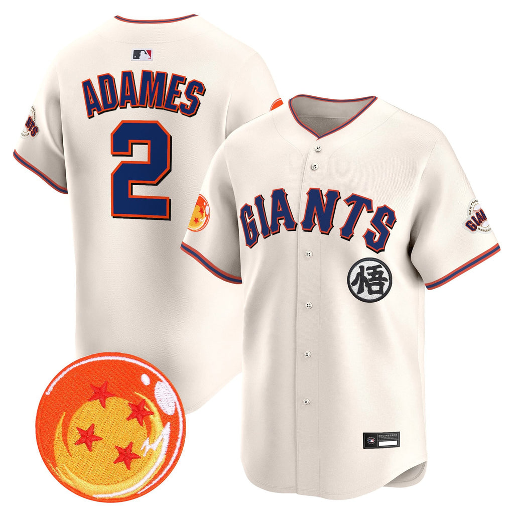 Men's San Francisco Giants x Dragon Ball Vapor Premier Limited Jersey - All Stitched