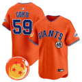 Men's San Francisco Giants x Dragon Ball Vapor Premier Limited Jersey - All Stitched