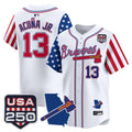 Men's Atlanta Braves "America 250 Edition" Vapor Premier Limited Jersey - All Stitched