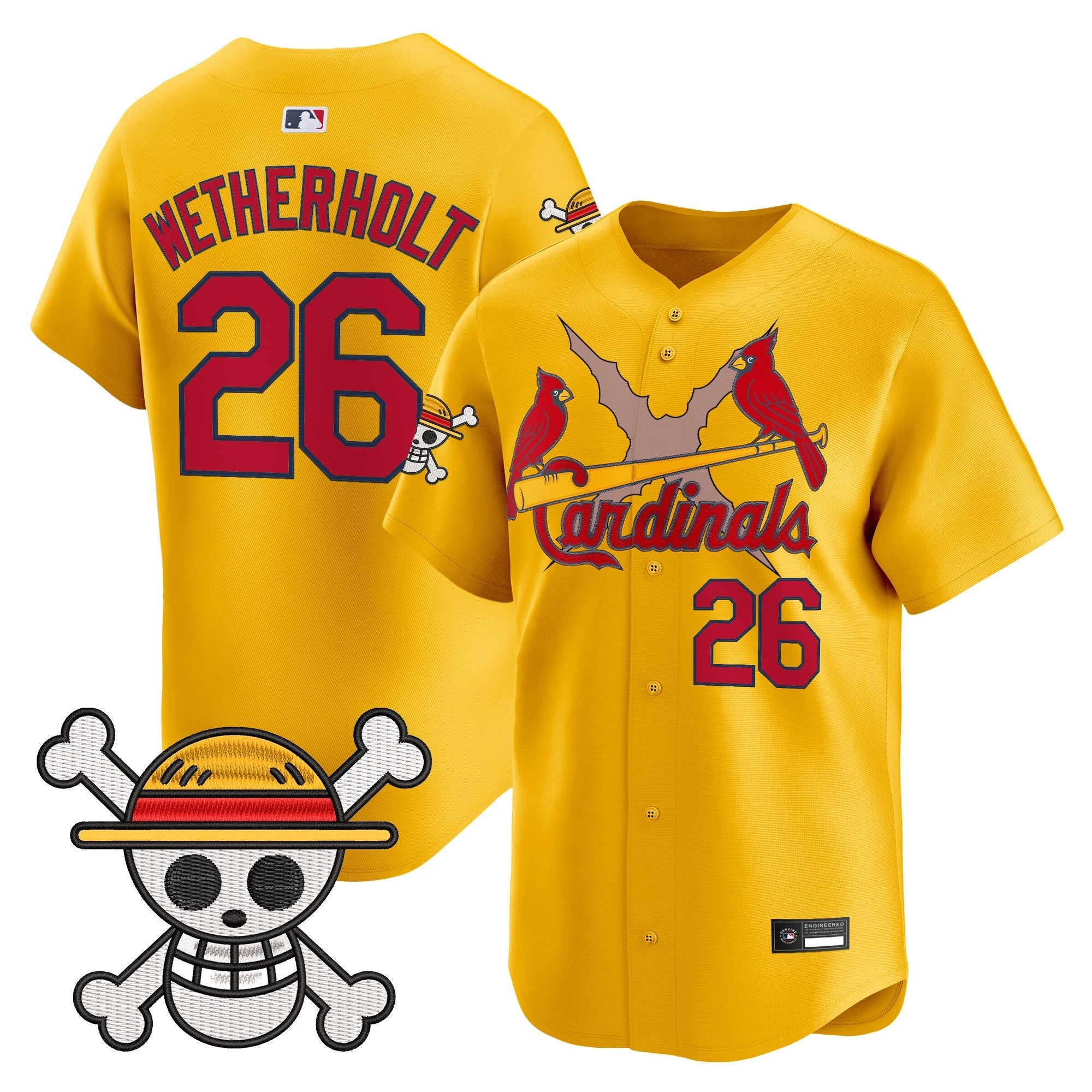 Men's St. Louis Cardinals x One Piece Vapor Premier Limited Jersey - Stitched