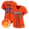 Women's Atlanta Braves x Dragon Ball Vapor Premier Limited Jersey - All Stitched