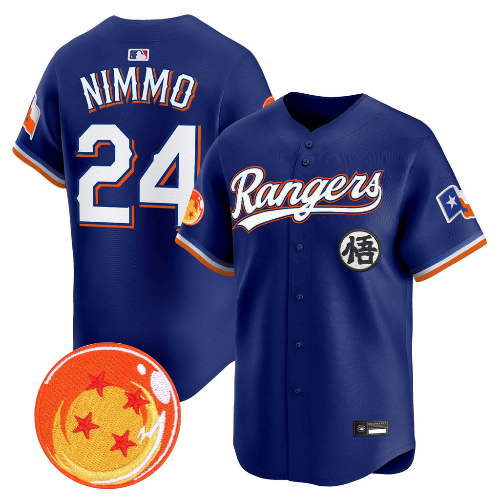 Men's Texas Rangers x Dragon Ball Vapor Premier Limited Jersey - All Stitched