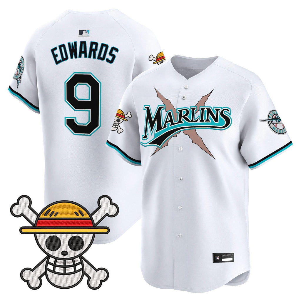 Men's Miami Marlins x One Piece Vapor Premier Limited Jersey - Stitched