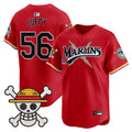 Men's Miami Marlins x One Piece Vapor Premier Limited Jersey - Stitched