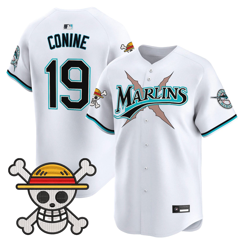 Men's Miami Marlins x One Piece Vapor Premier Limited Jersey - Stitched