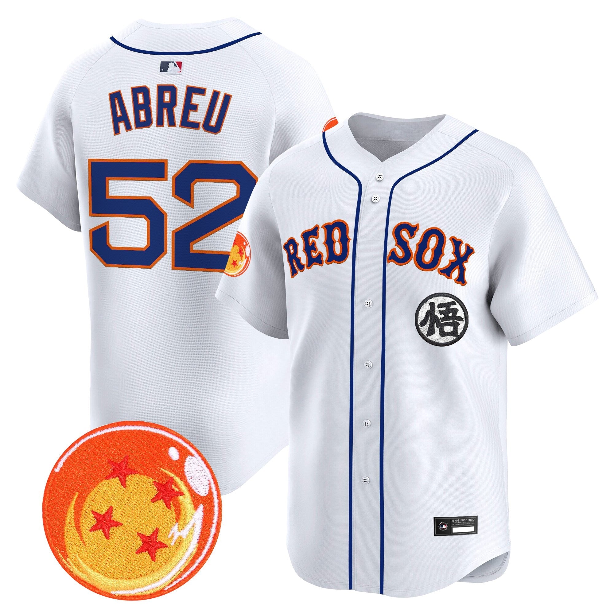 Men's Boston Red Sox x Dragon Ball Vapor Premier Limited Jersey - All Stitched