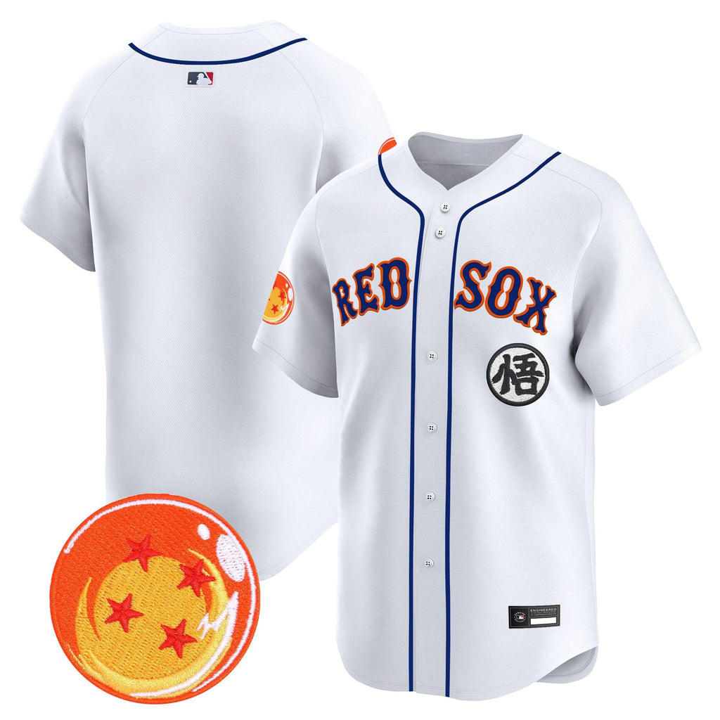Men's Boston Red Sox x Dragon Ball Vapor Premier Limited Jersey - All Stitched