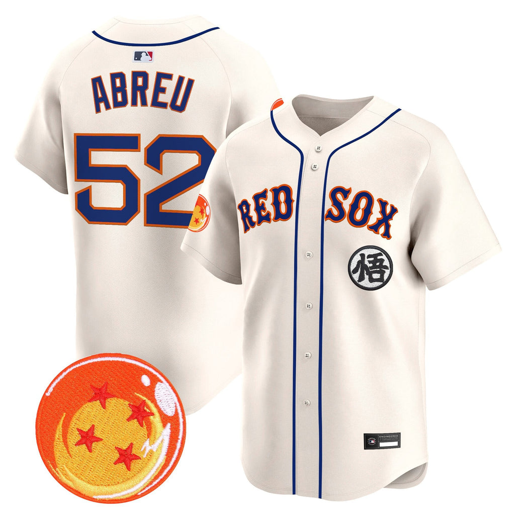 Men's Boston Red Sox x Dragon Ball Vapor Premier Limited Jersey - All Stitched
