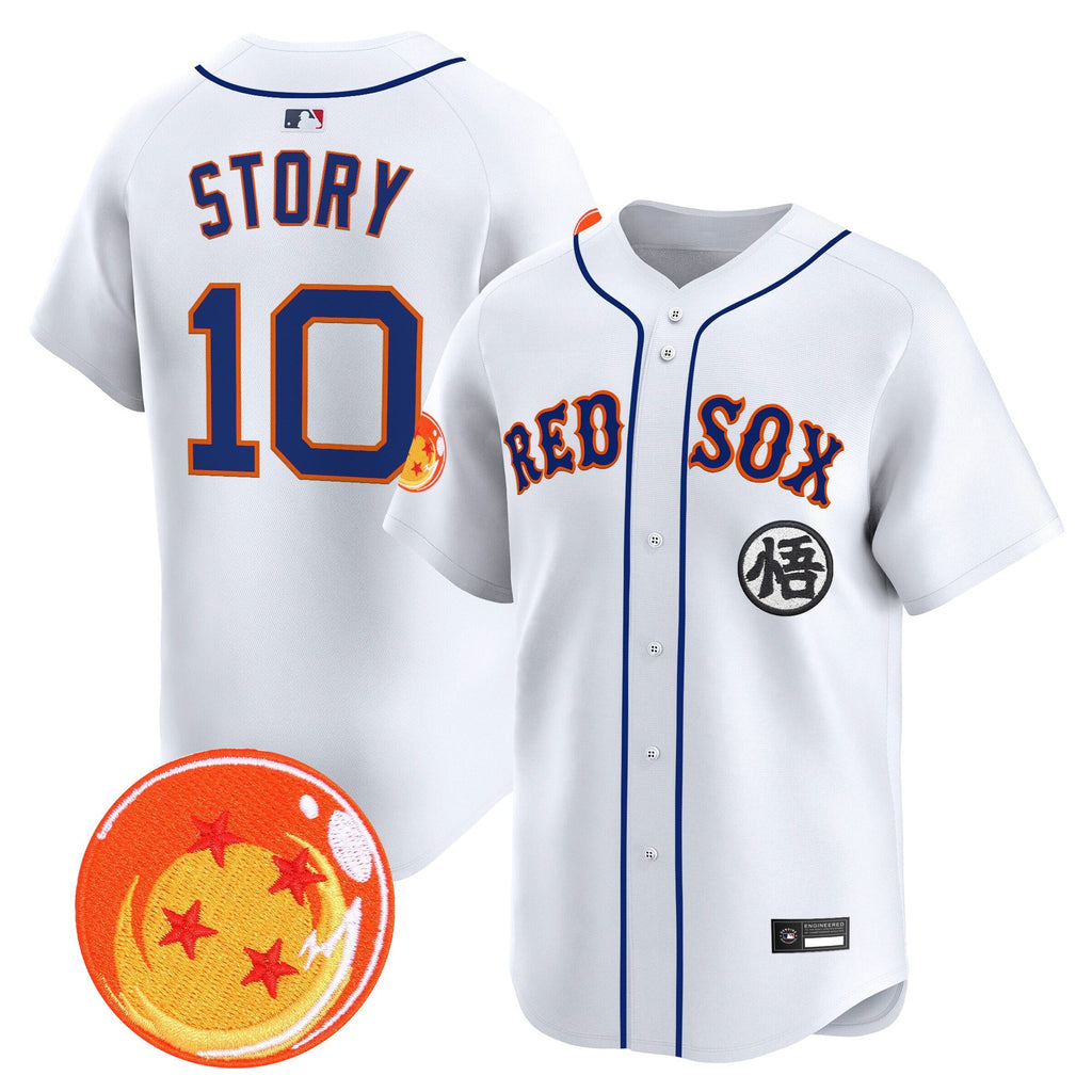 Men's Boston Red Sox x Dragon Ball Vapor Premier Limited Jersey - All Stitched