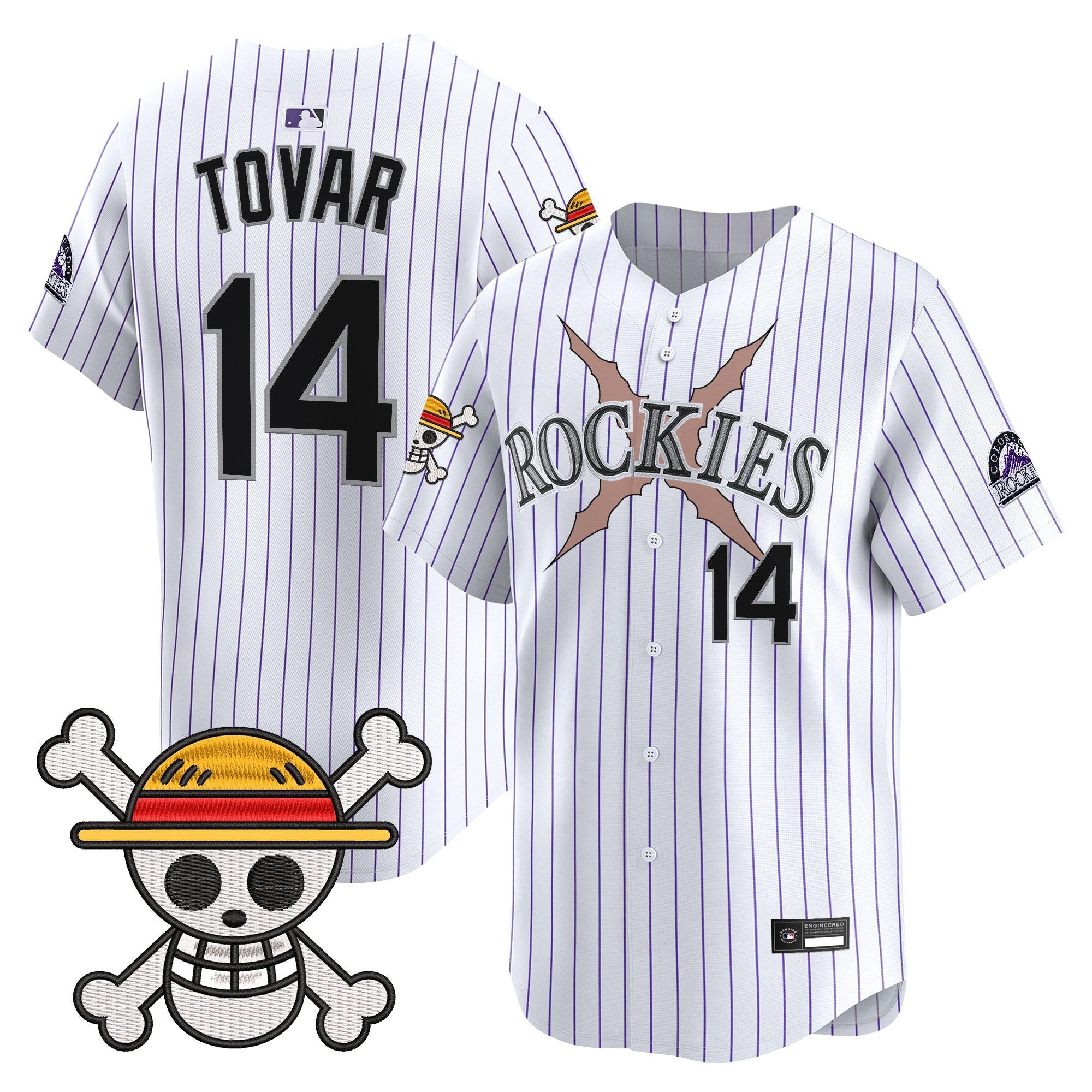 Men's Colorado Rockies x One Piece Vapor Premier Limited Jersey - Stitched