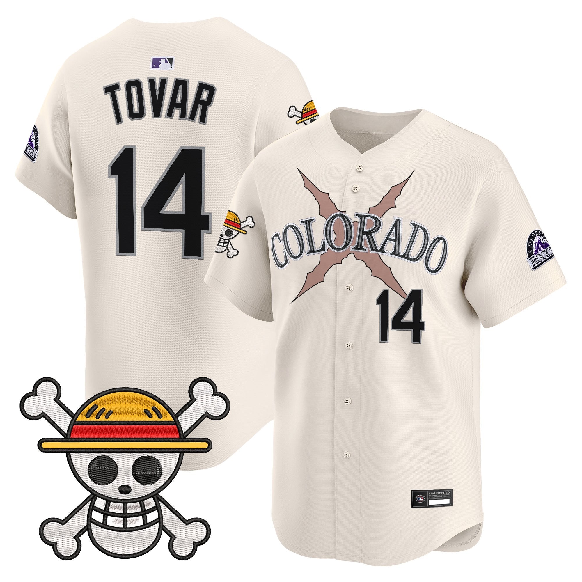 Men's Colorado Rockies x One Piece Vapor Premier Limited Jersey - Stitched