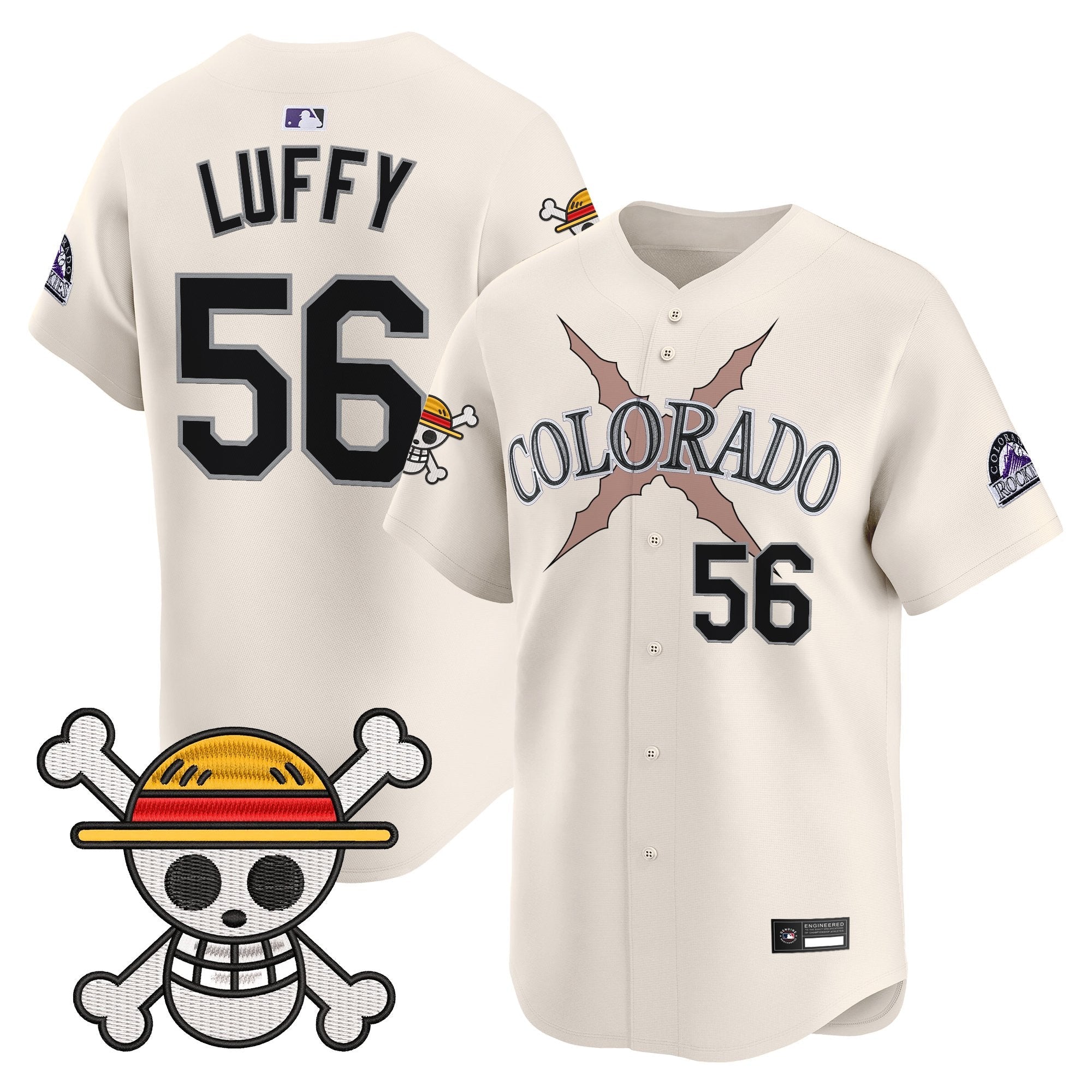 Men's Colorado Rockies x One Piece Vapor Premier Limited Jersey - Stitched