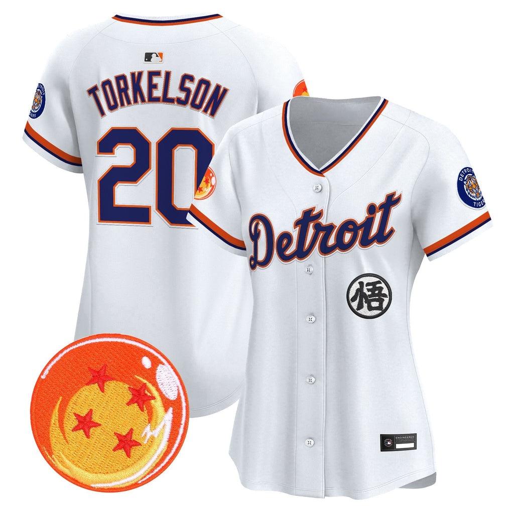Women's Detroit Tigers x Dragon Ball Vapor Premier Limited Jersey - All Stitched
