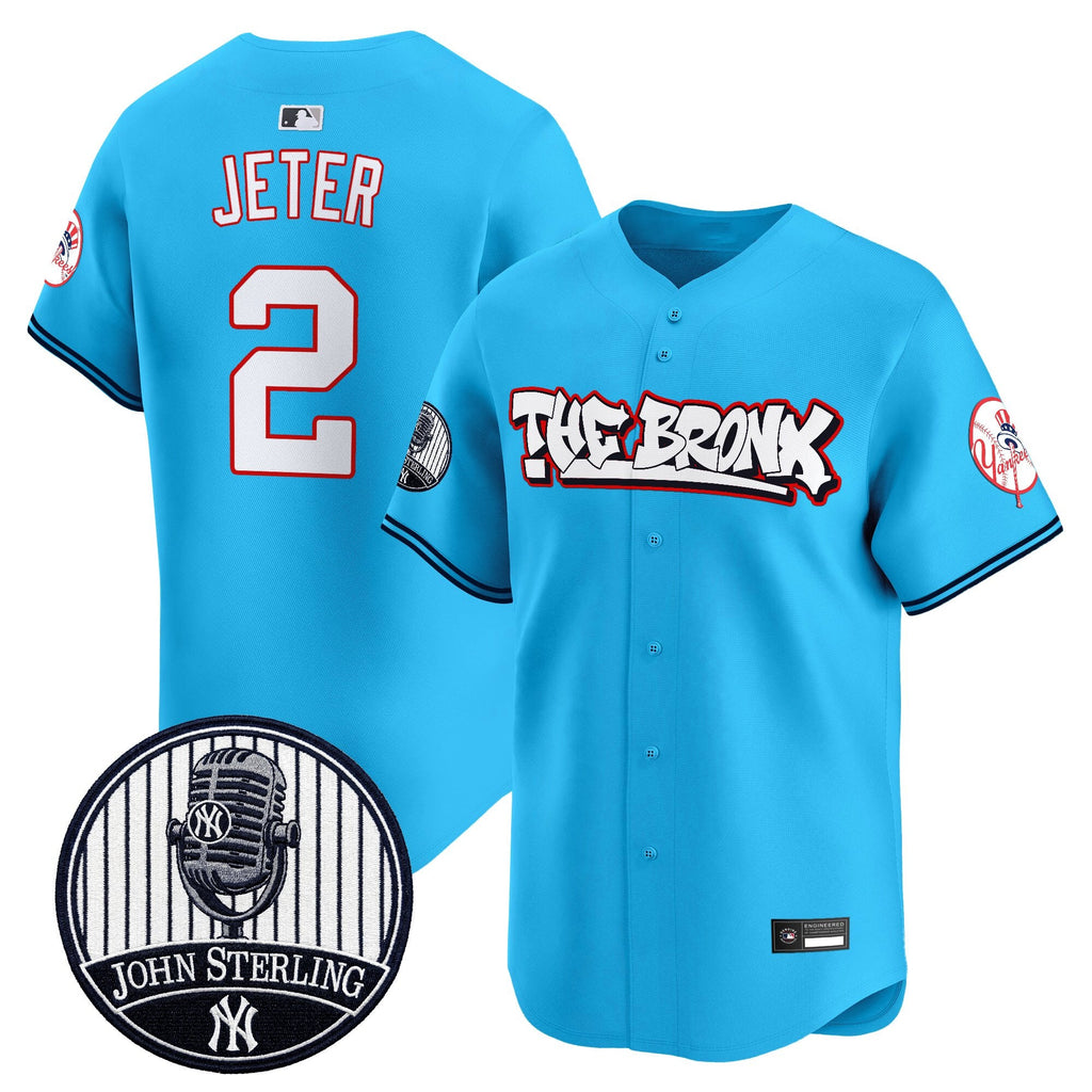 Men's New York Yankees "The Bronx Graffiti" Vapor Premier Limited Jersey - John Sterling Patch - All Stitched