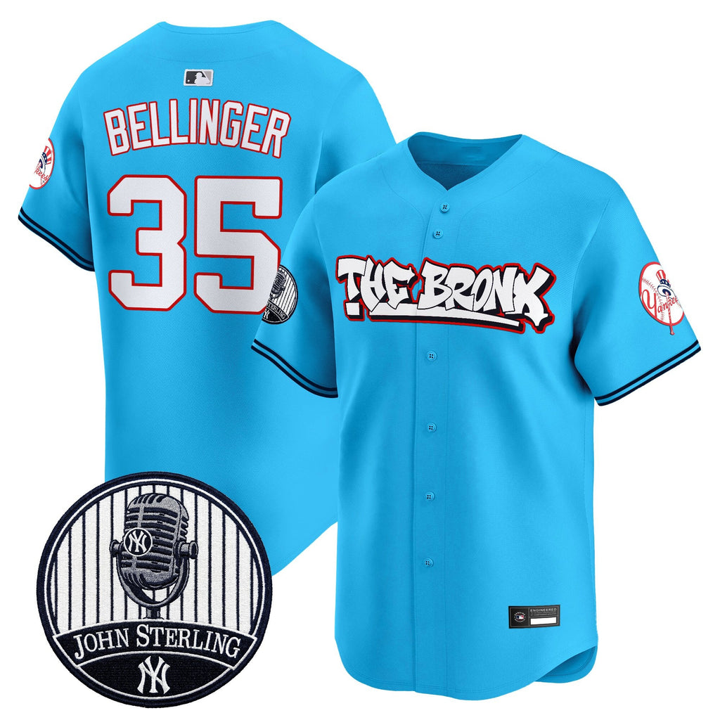 Men's New York Yankees "The Bronx Graffiti" Vapor Premier Limited Jersey - John Sterling Patch - All Stitched