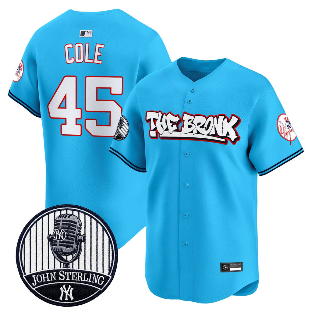 Men's New York Yankees "The Bronx Graffiti" Vapor Premier Limited Jersey - John Sterling Patch - All Stitched