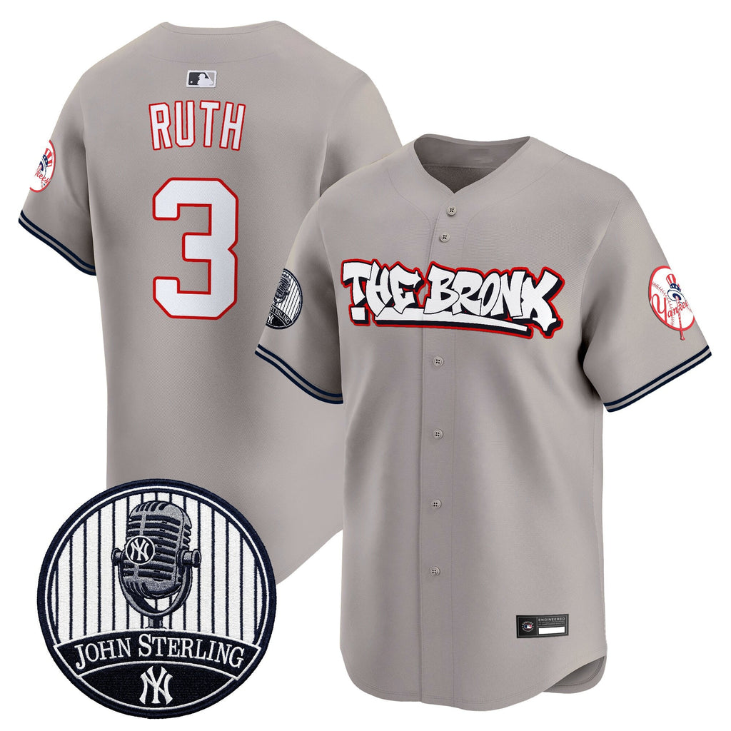 Men's New York Yankees "The Bronx Graffiti" Vapor Premier Limited Jersey - John Sterling Patch - All Stitched