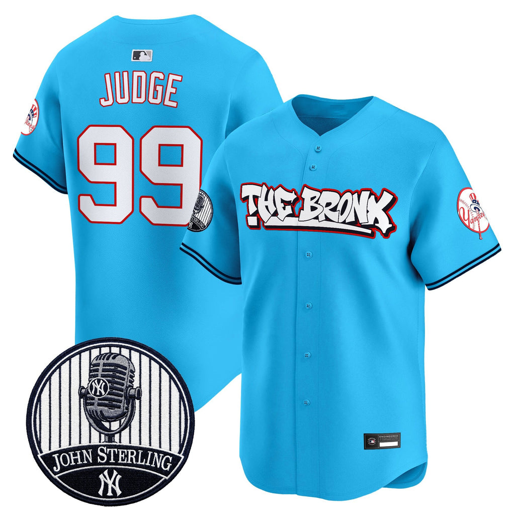Men's New York Yankees "The Bronx Graffiti" Vapor Premier Limited Jersey - John Sterling Patch - All Stitched