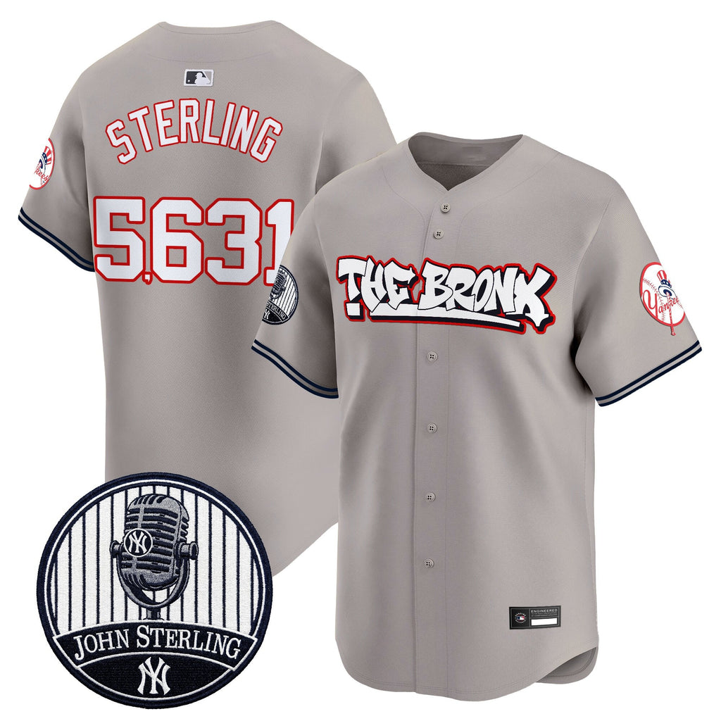 Men's New York Yankees "The Bronx Graffiti" Vapor Premier Limited Jersey - John Sterling Patch - All Stitched