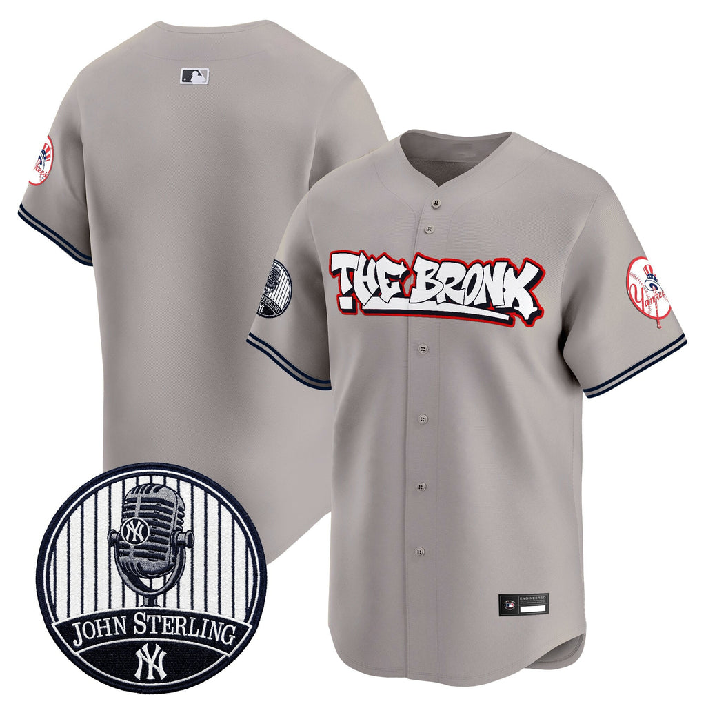 Men's New York Yankees "The Bronx Graffiti" Vapor Premier Limited Jersey - John Sterling Patch - All Stitched