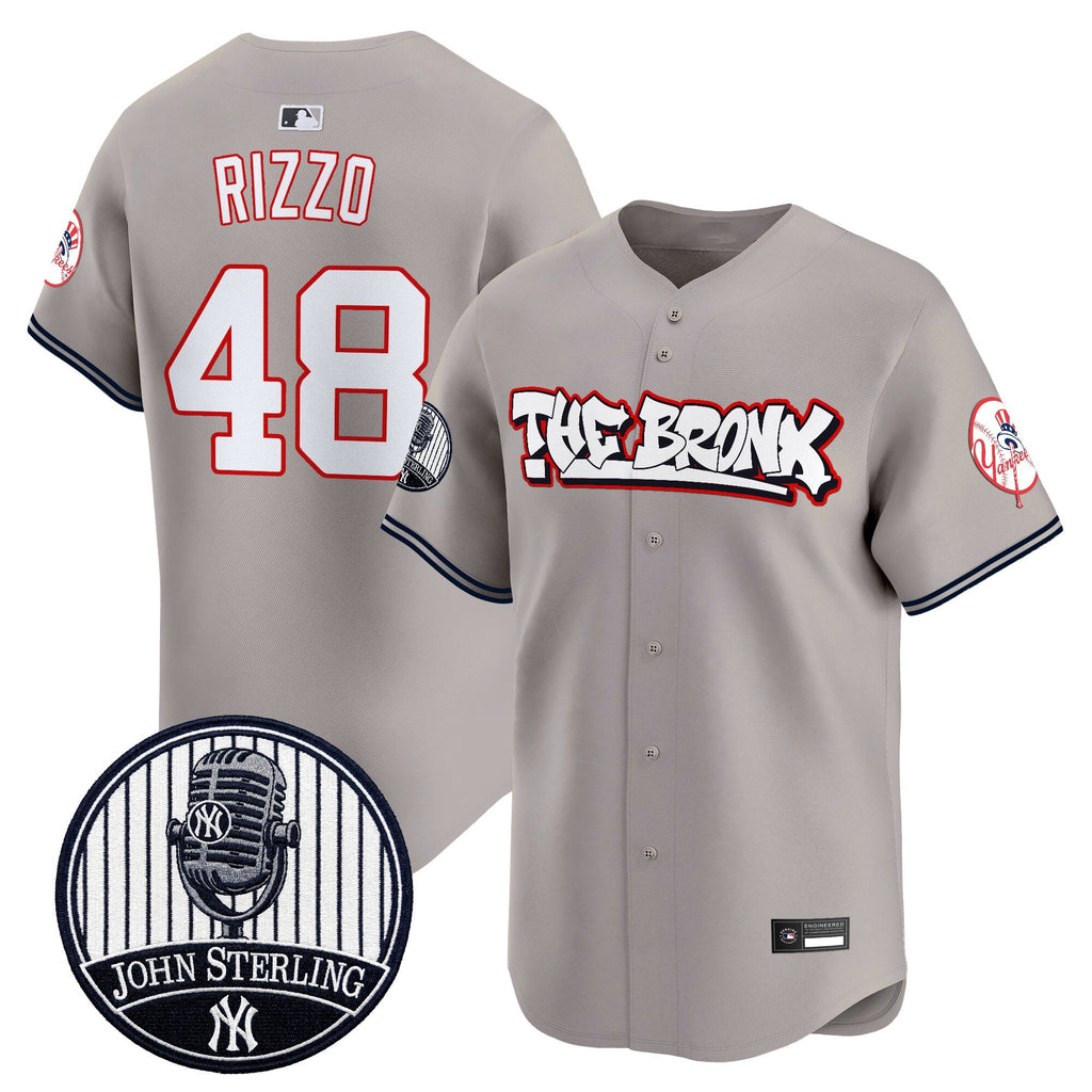 Men's New York Yankees "The Bronx Graffiti" Vapor Premier Limited Jersey - John Sterling Patch - All Stitched