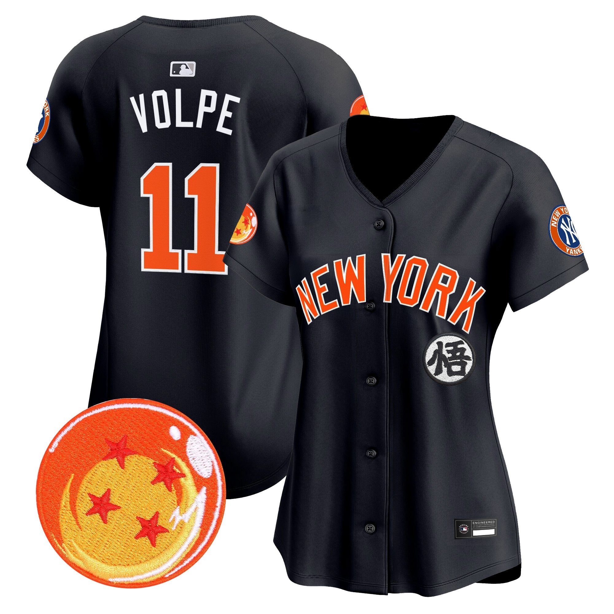 Women's New York Yankees x Dragon Ball Vapor Premier Limited Jersey - All Stitched