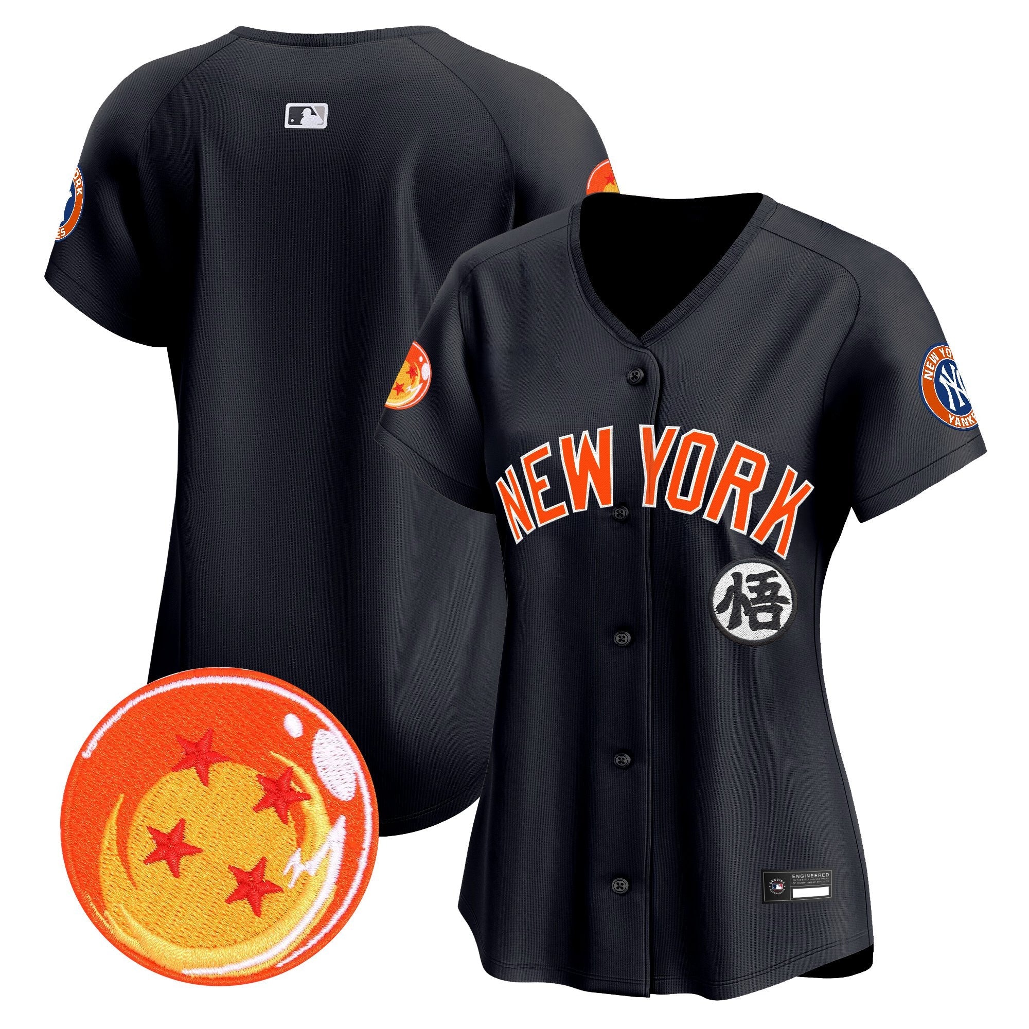 Women's New York Yankees x Dragon Ball Vapor Premier Limited Jersey - All Stitched