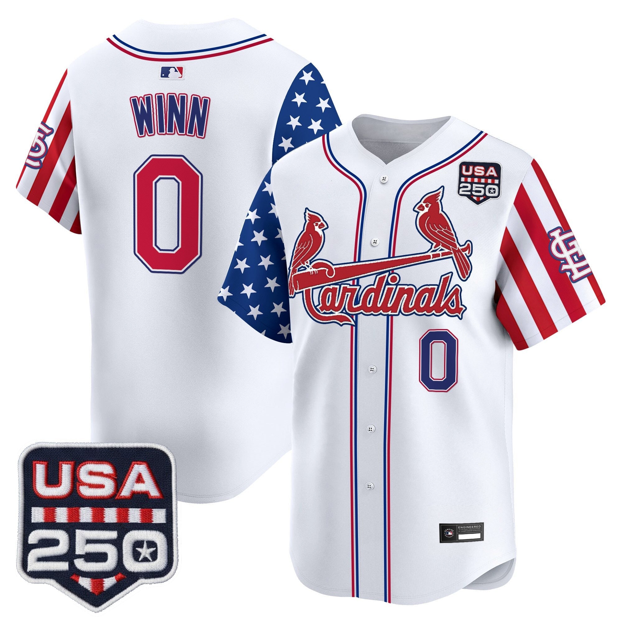 Men's St. Louis Cardinals "America 250 Edition" Vapor Premier Limited Jersey - All Stitched
