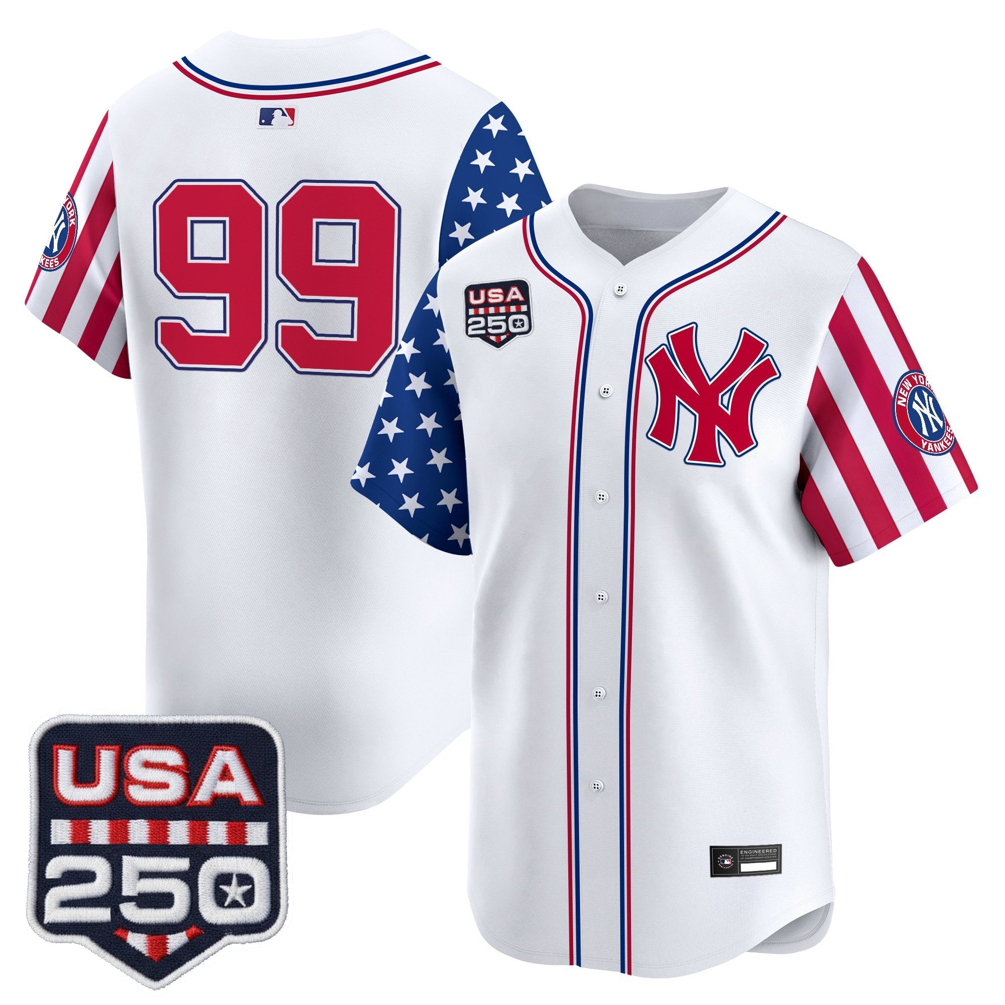Men's Yankees "America250 Edition" Vapor Premier Limited Jersey V2 - All Stitched