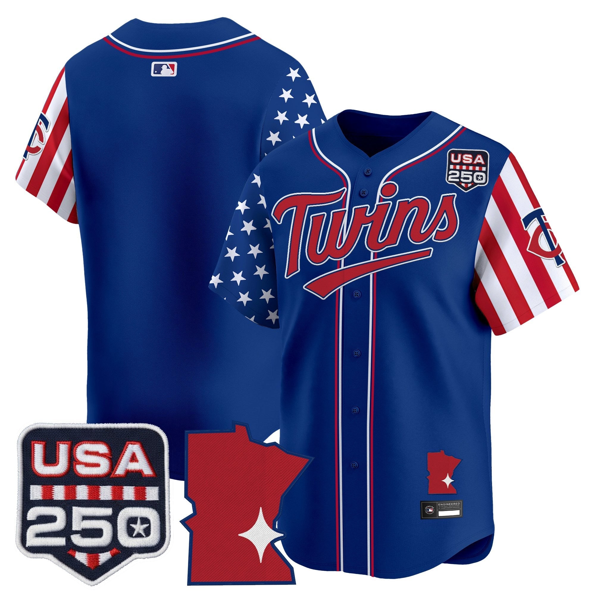 Men's Minnesota Twins "America 250 Edition" Vapor Premier Limited Jersey - All Stitched