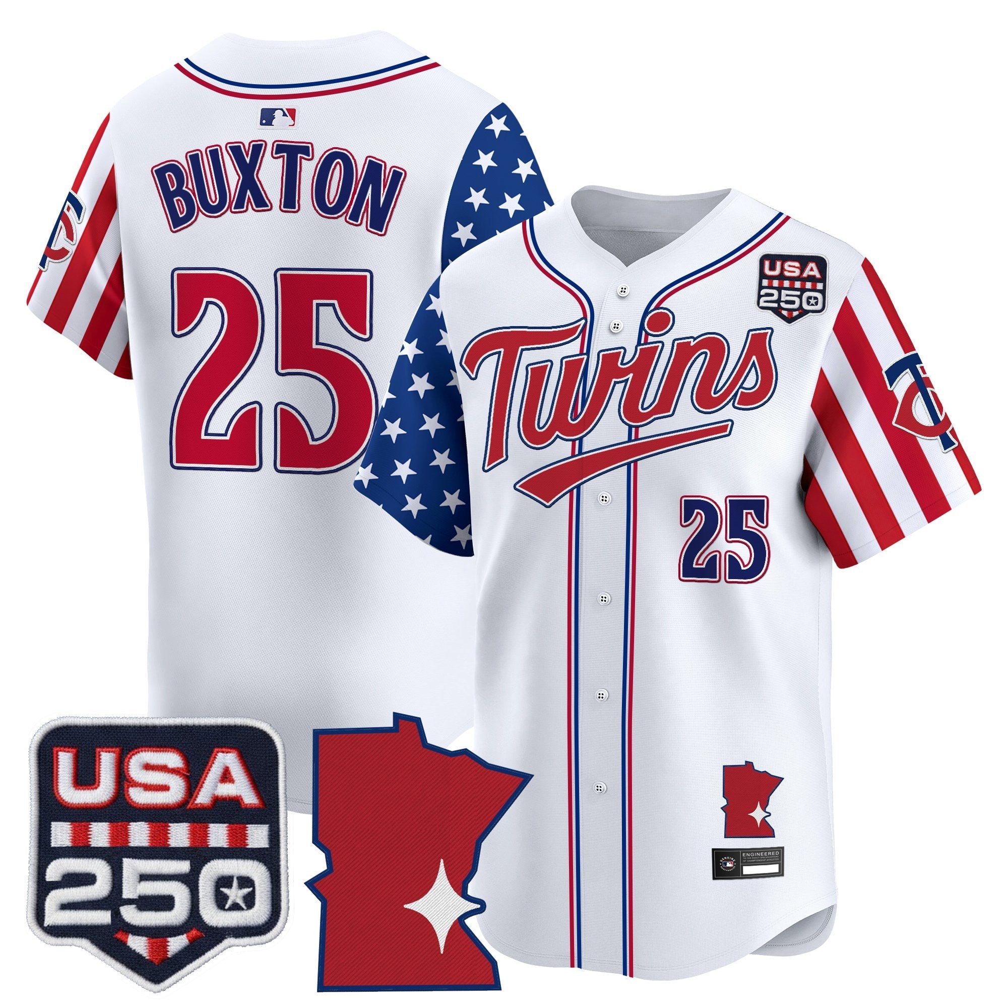 Men's Minnesota Twins "America 250 Edition" Vapor Premier Limited Jersey - All Stitched