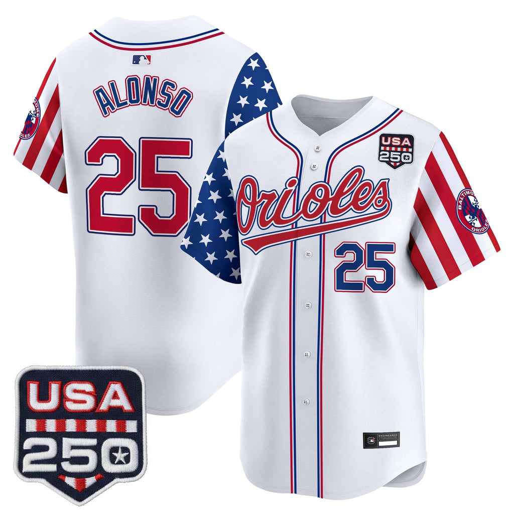 Men's Baltimore Orioles "America 250 Edition" Vapor Premier Limited Jersey - All Stitched