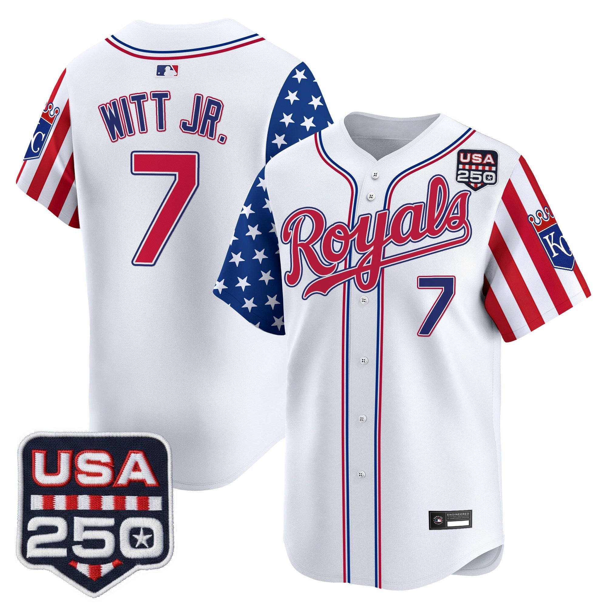 Men's Kansas City Royals "America 250 Edition" Vapor Premier Limited Jersey - All Stitched