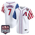 Men's Arizona Diamondbacks "America 250 Edition" Vapor Premier Limited Jersey - All Stitched