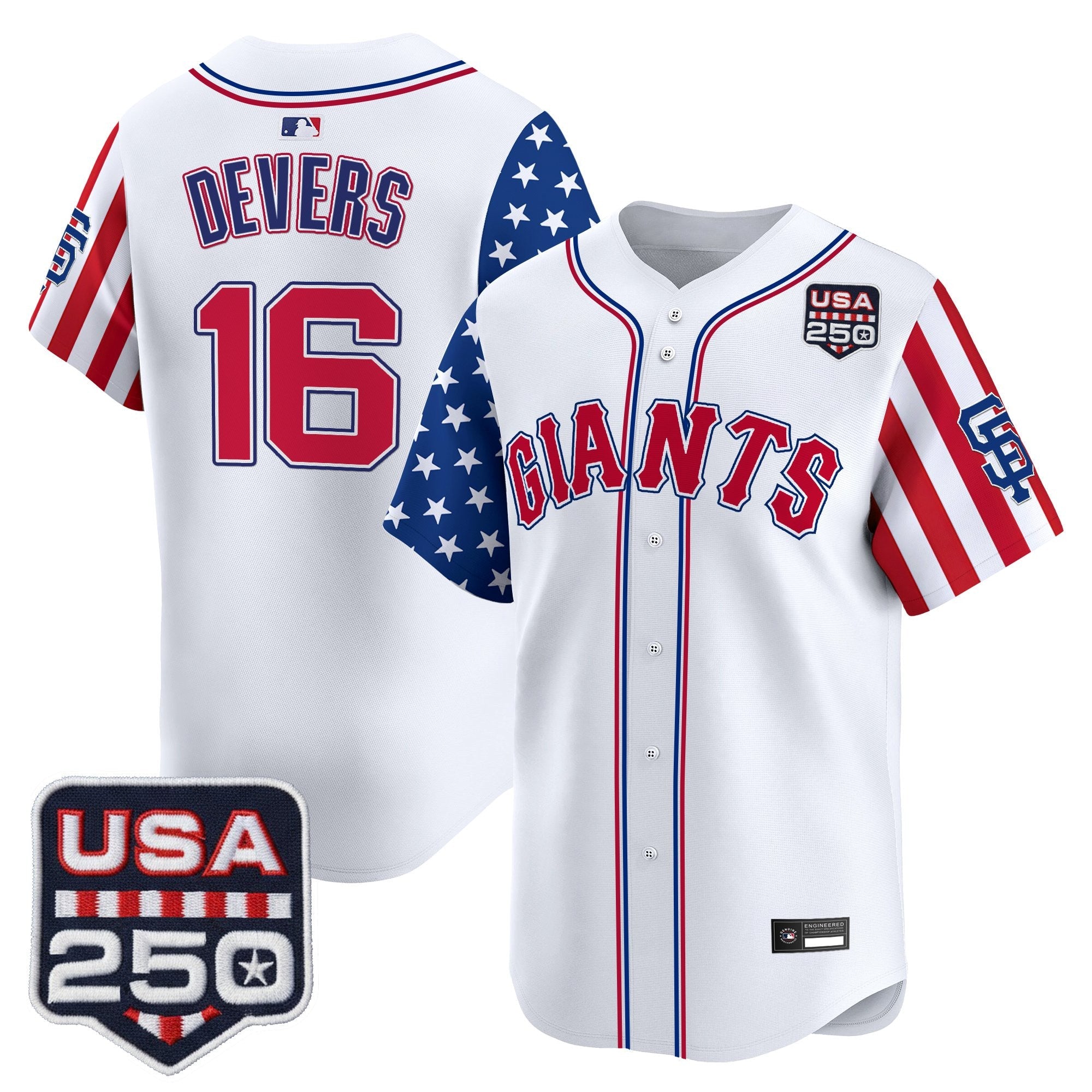 Men's San Francisco Giants "America 250 Edition" Vapor Premier Limited Jersey - All Stitched