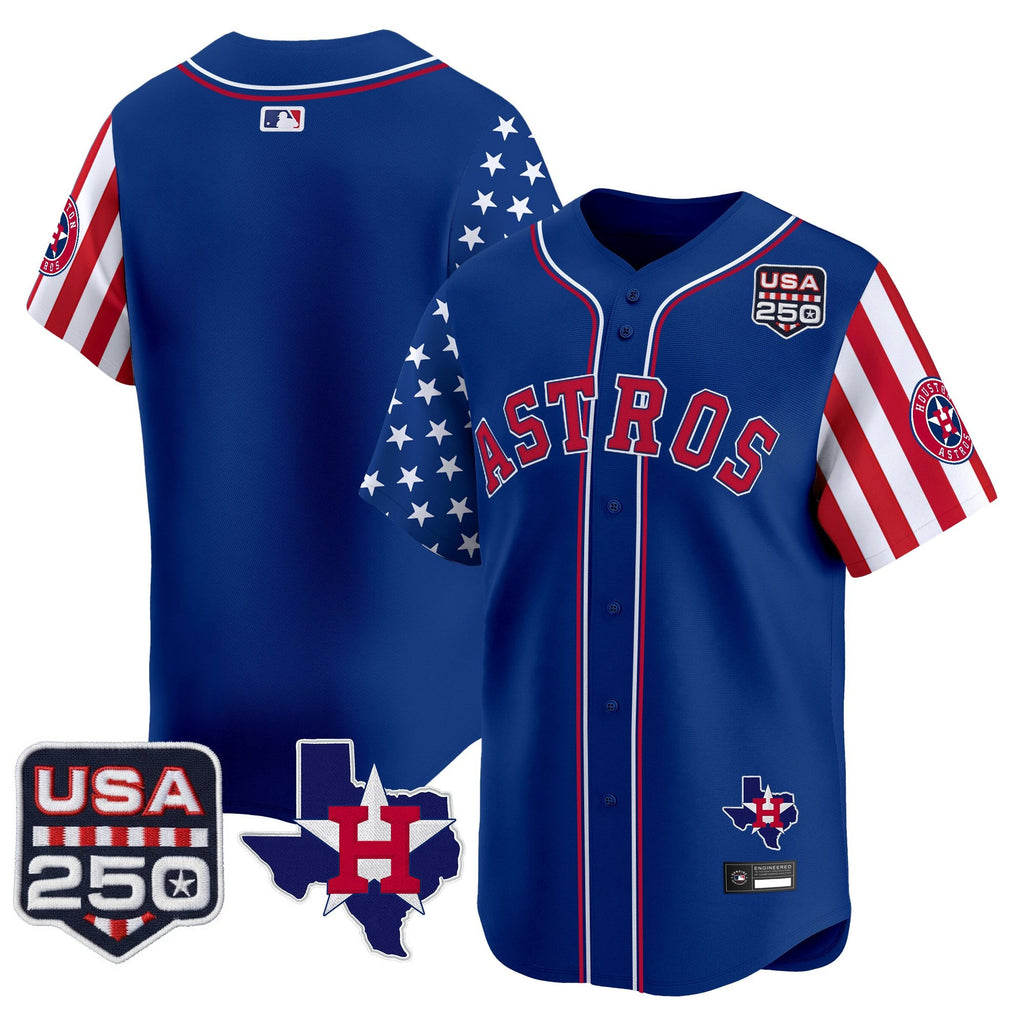 Men's Houston Astros "America 250 Edition" Vapor Premier Limited Jersey - All Stitched