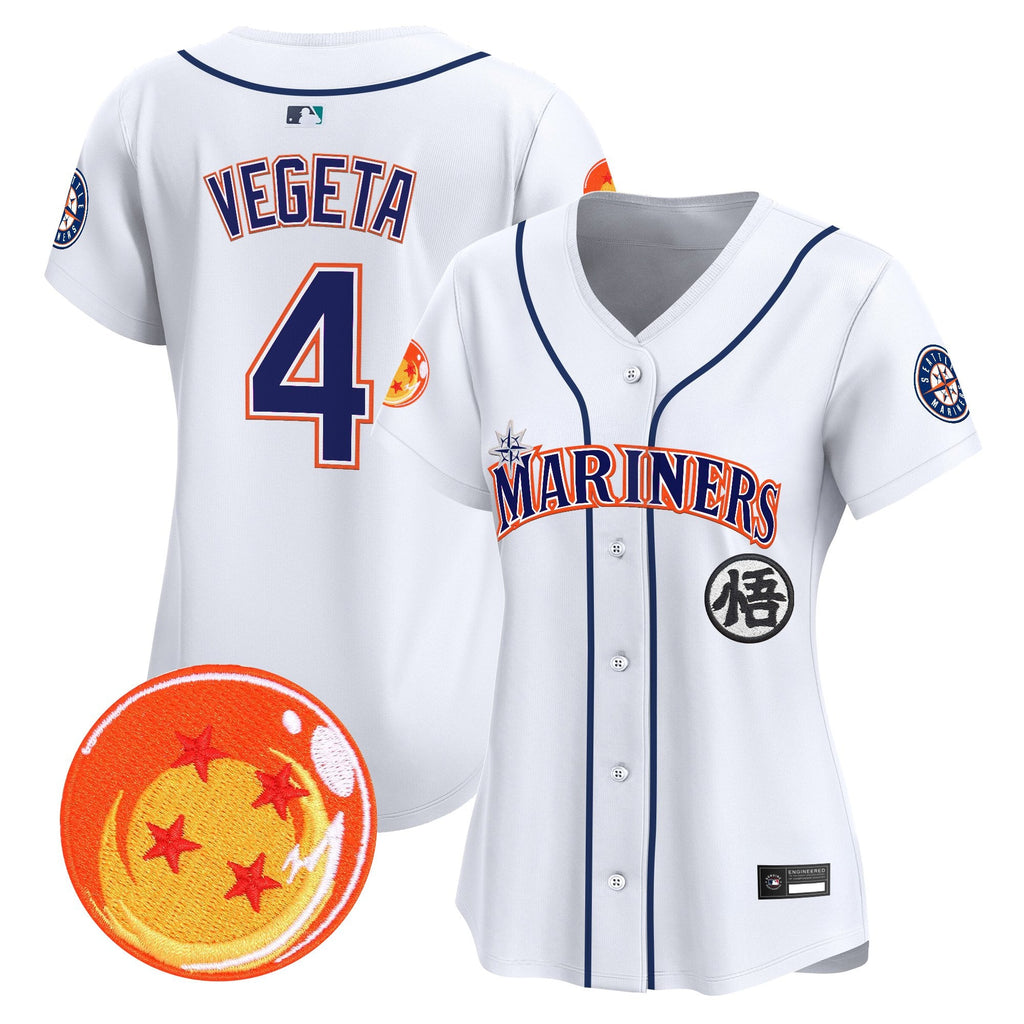 Women's Seattle Mariners x Dragon Ball Vapor Premier Limited Jersey - All Stitched