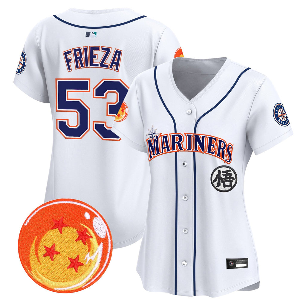 Women's Seattle Mariners x Dragon Ball Vapor Premier Limited Jersey - All Stitched