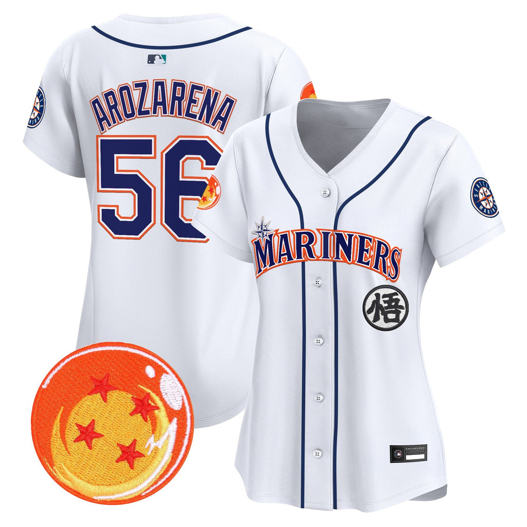 Women's Seattle Mariners x Dragon Ball Vapor Premier Limited Jersey - All Stitched