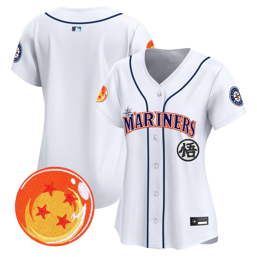Women's Seattle Mariners x Dragon Ball Vapor Premier Limited Jersey - All Stitched
