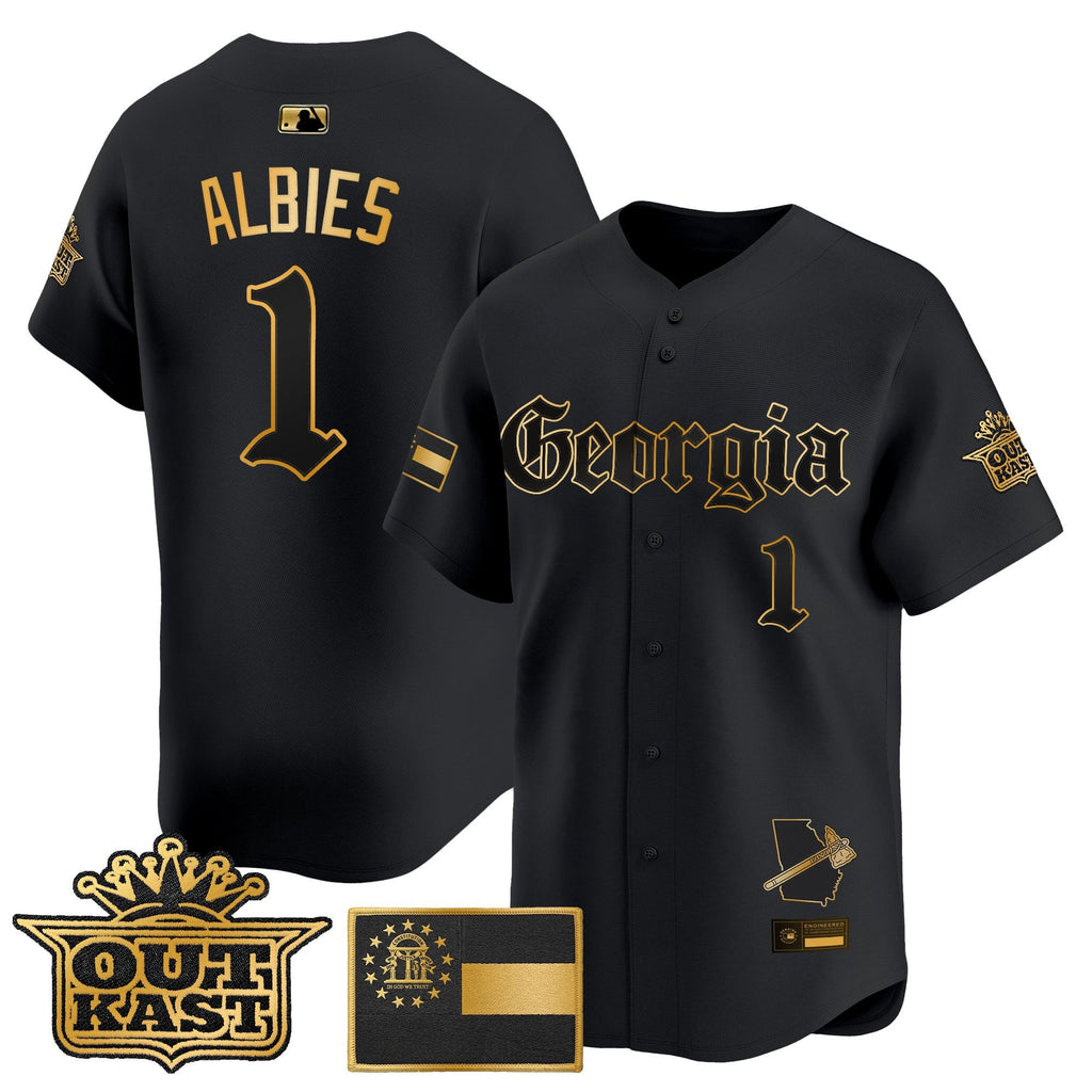 Men's Atlanta Braves 'Georgia x Outkast Gothic Edition' Vapor Premier Limited Jersey - All Stitched