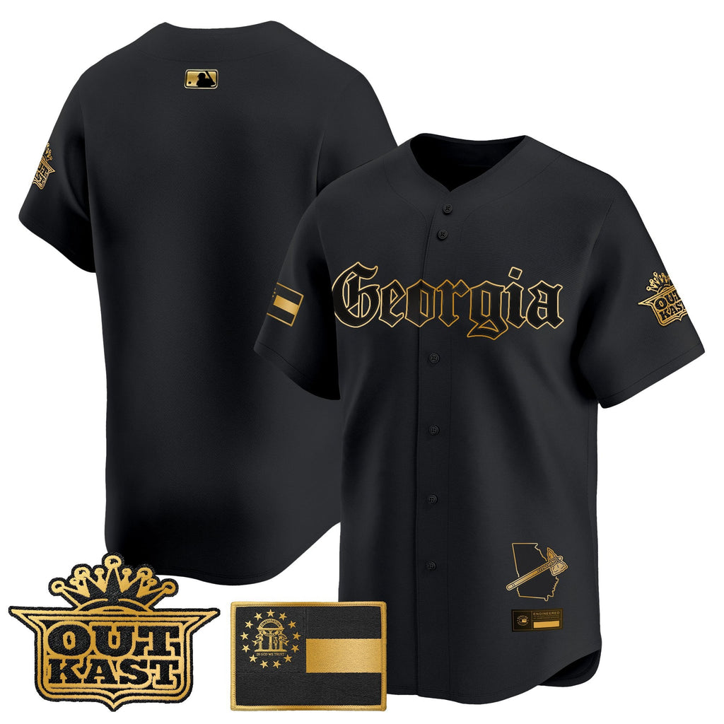 Men's Atlanta Braves 'Georgia x Outkast Gothic Edition' Vapor Premier Limited Jersey - All Stitched