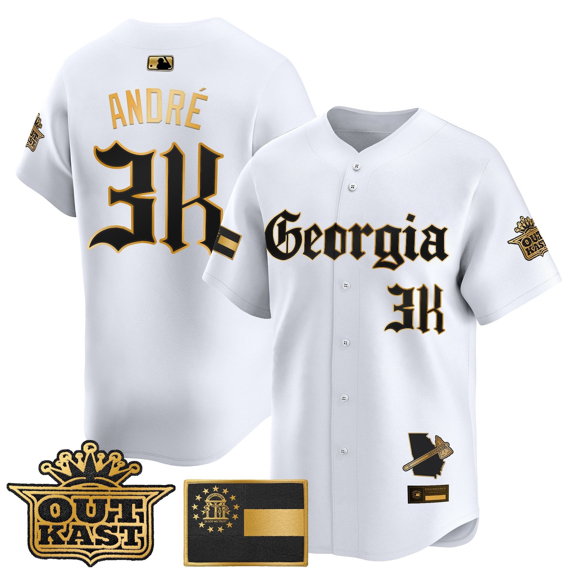 Men's Atlanta Braves 'Georgia x Outkast Gothic Edition' Vapor Premier Limited Jersey - All Stitched