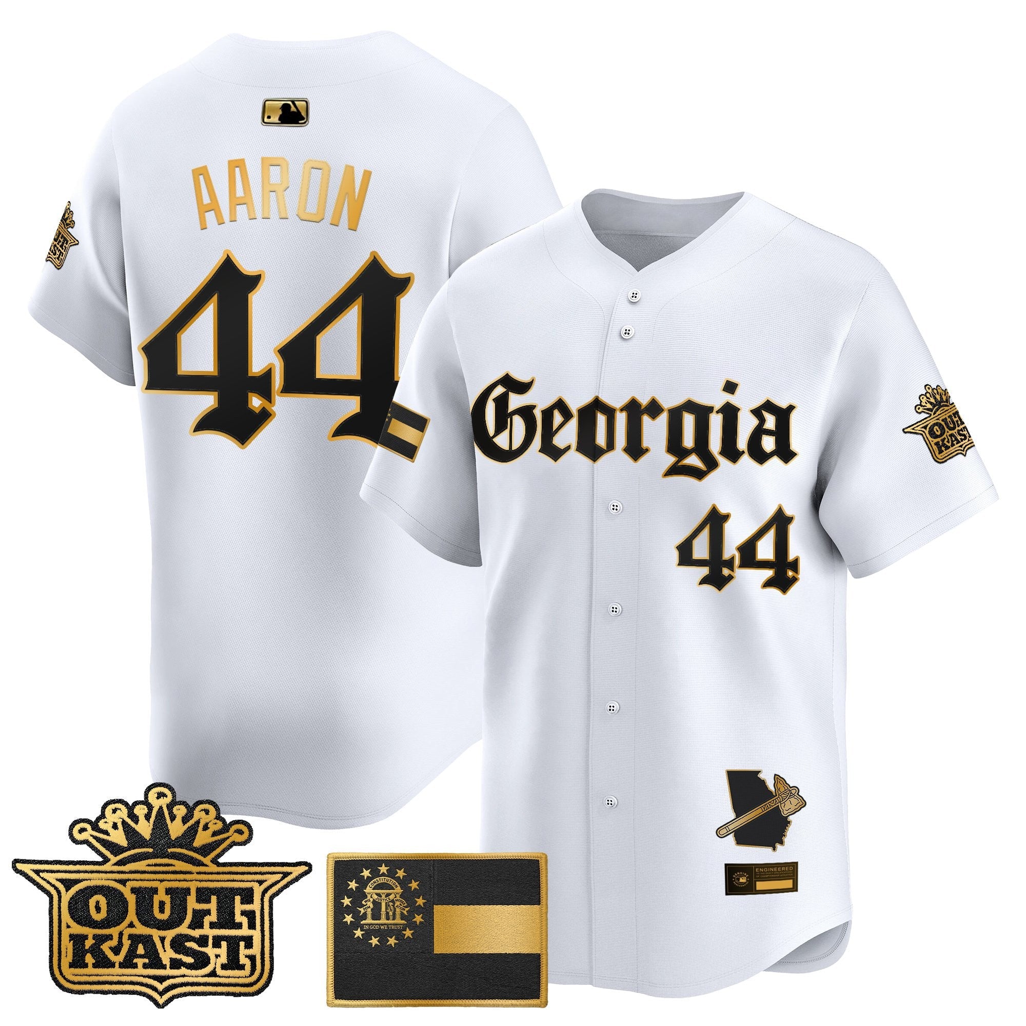Men's Atlanta Braves 'Georgia x Outkast Gothic Edition' Vapor Premier Limited Jersey - All Stitched