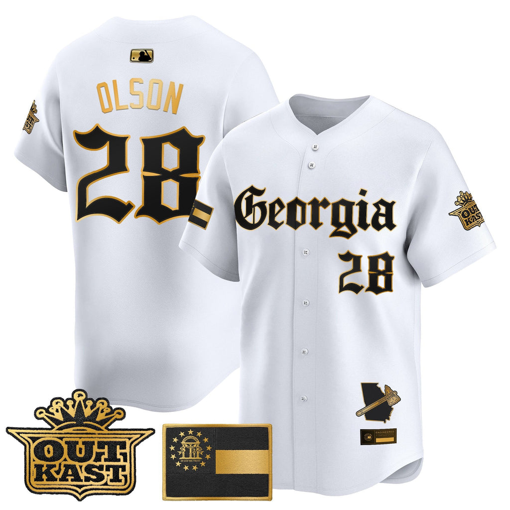 Men's Atlanta Braves 'Georgia x Outkast Gothic Edition' Vapor Premier Limited Jersey - All Stitched